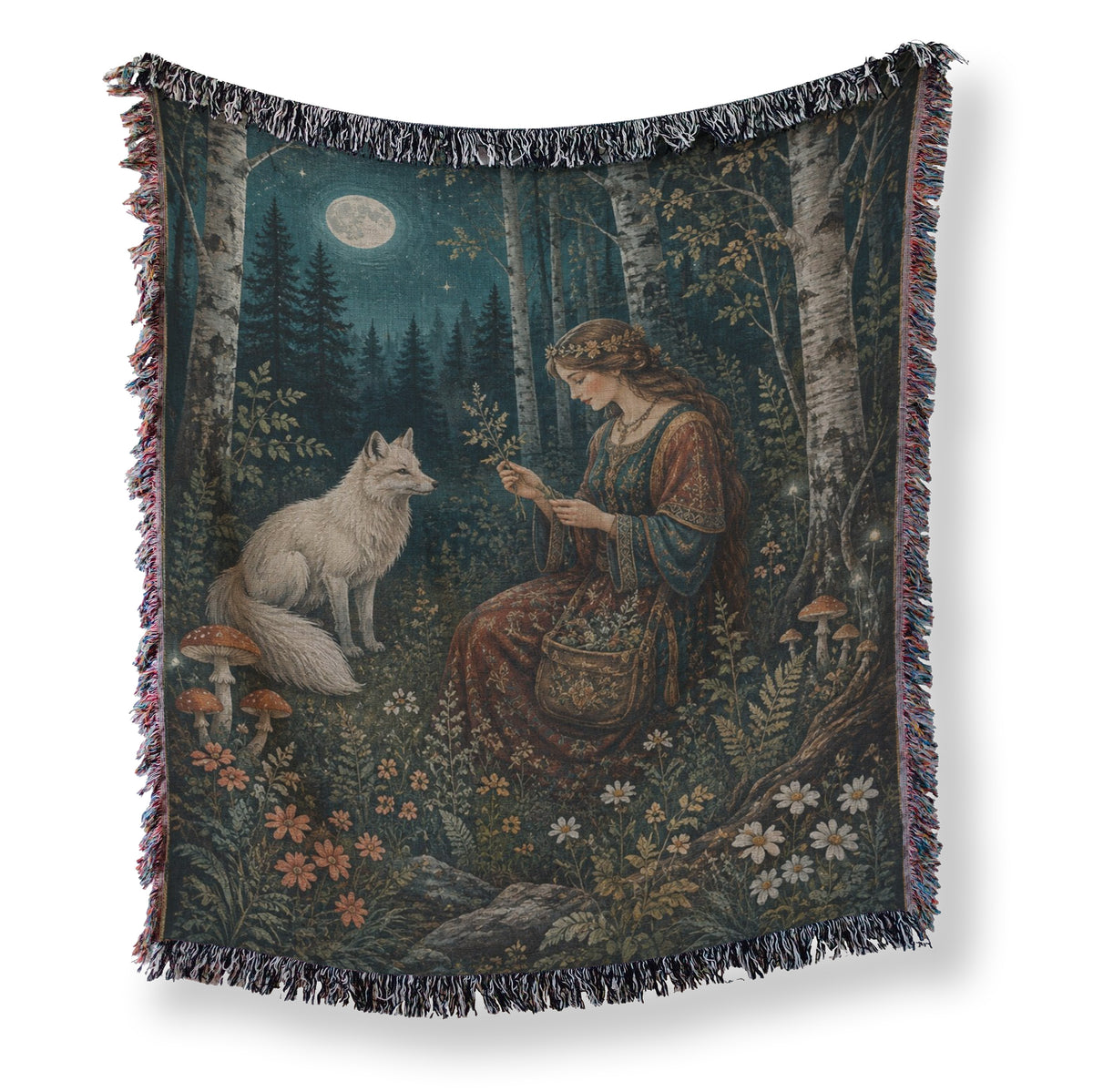 The Moonlit Fox Companion Blanket