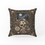 Memento Mori Garden – Skull & Roses Gothic Pillow