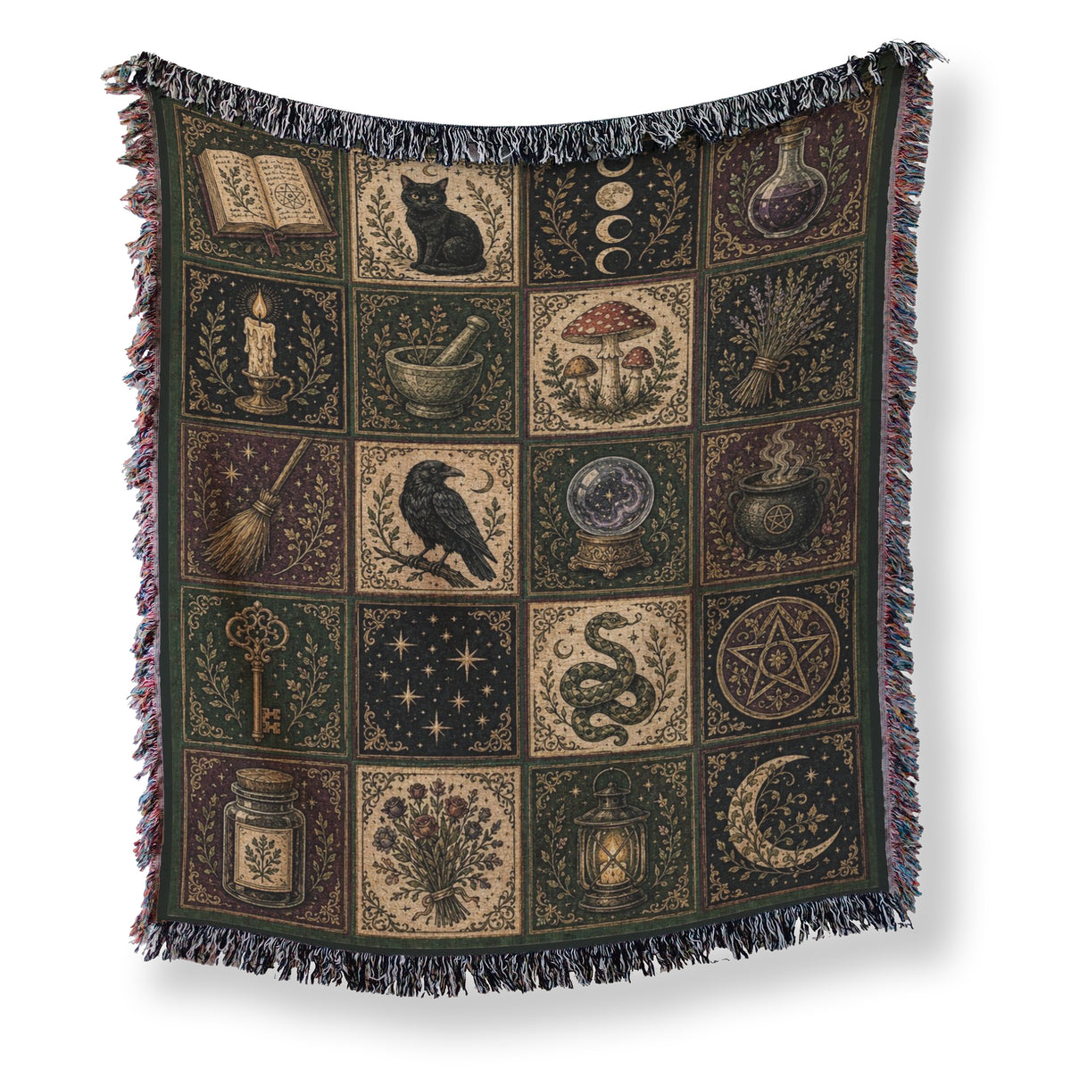The Witch's Cabinet Patchwork Blanket Main image