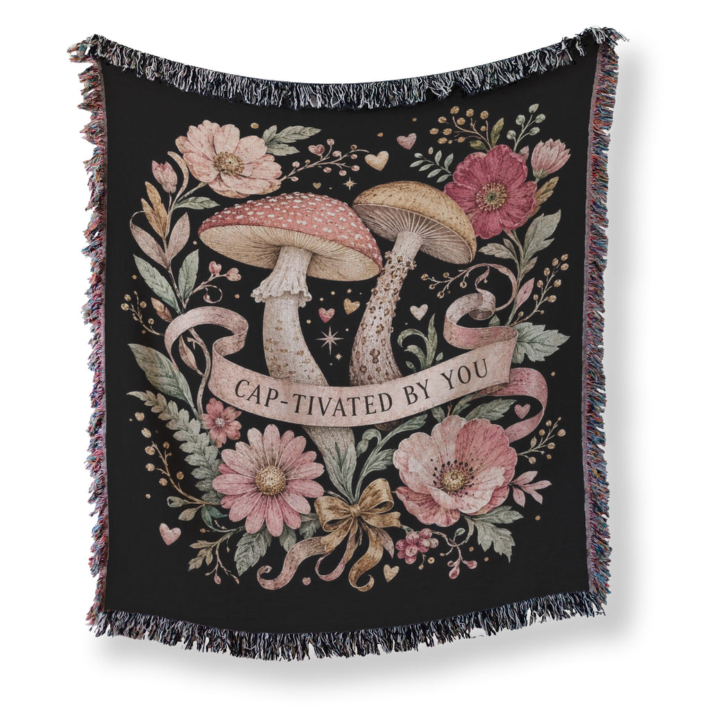 Cap-tivated by You Mushroom Blanket