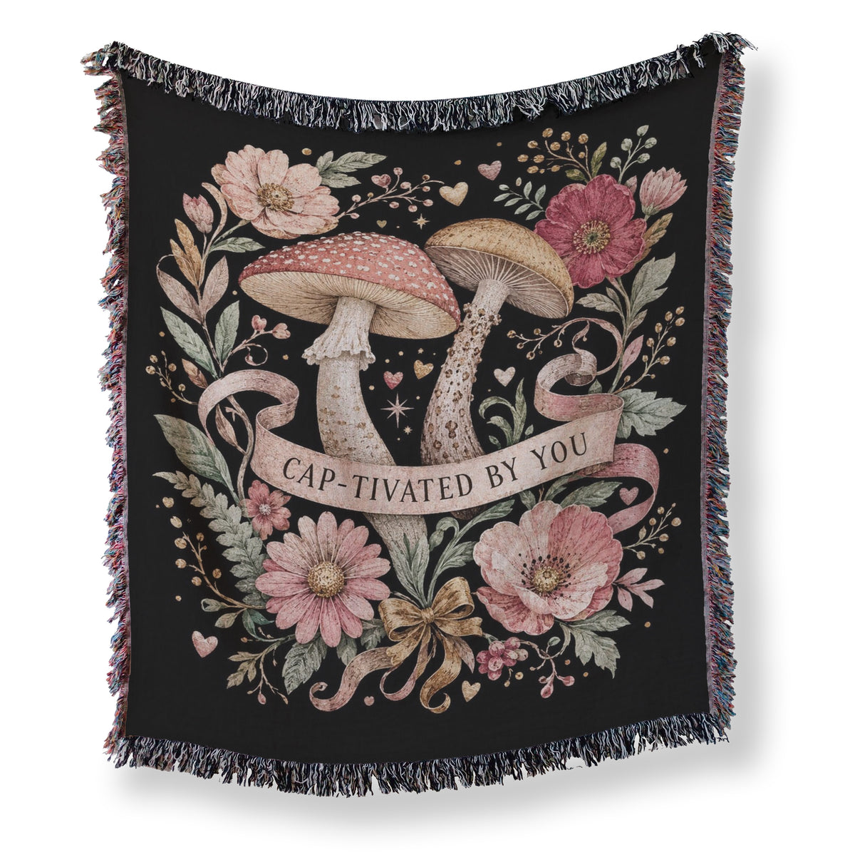 Cap-tivated by You Mushroom Blanket