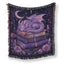Moonlit Amethyst Dragon on Books Blanket
