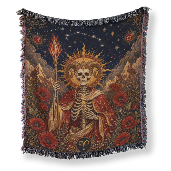 Aries Flamebearer – Gothic Zodiac Blanket
