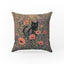 Poppy Meadow Cat – Wildflower Pillow