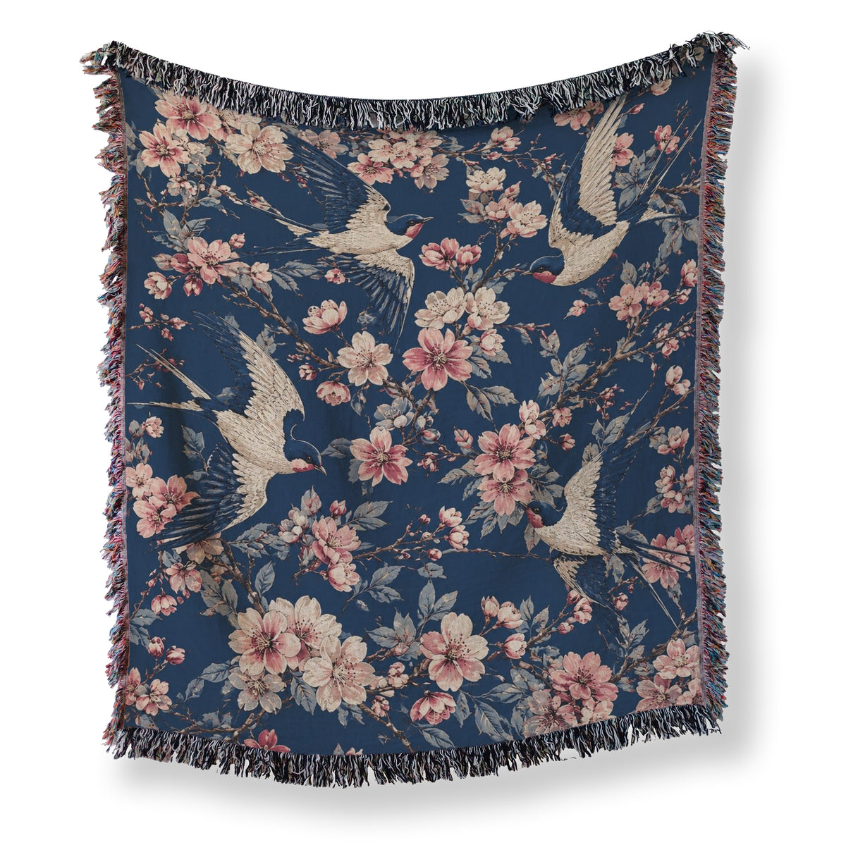 Swallows & Blossom Blanket