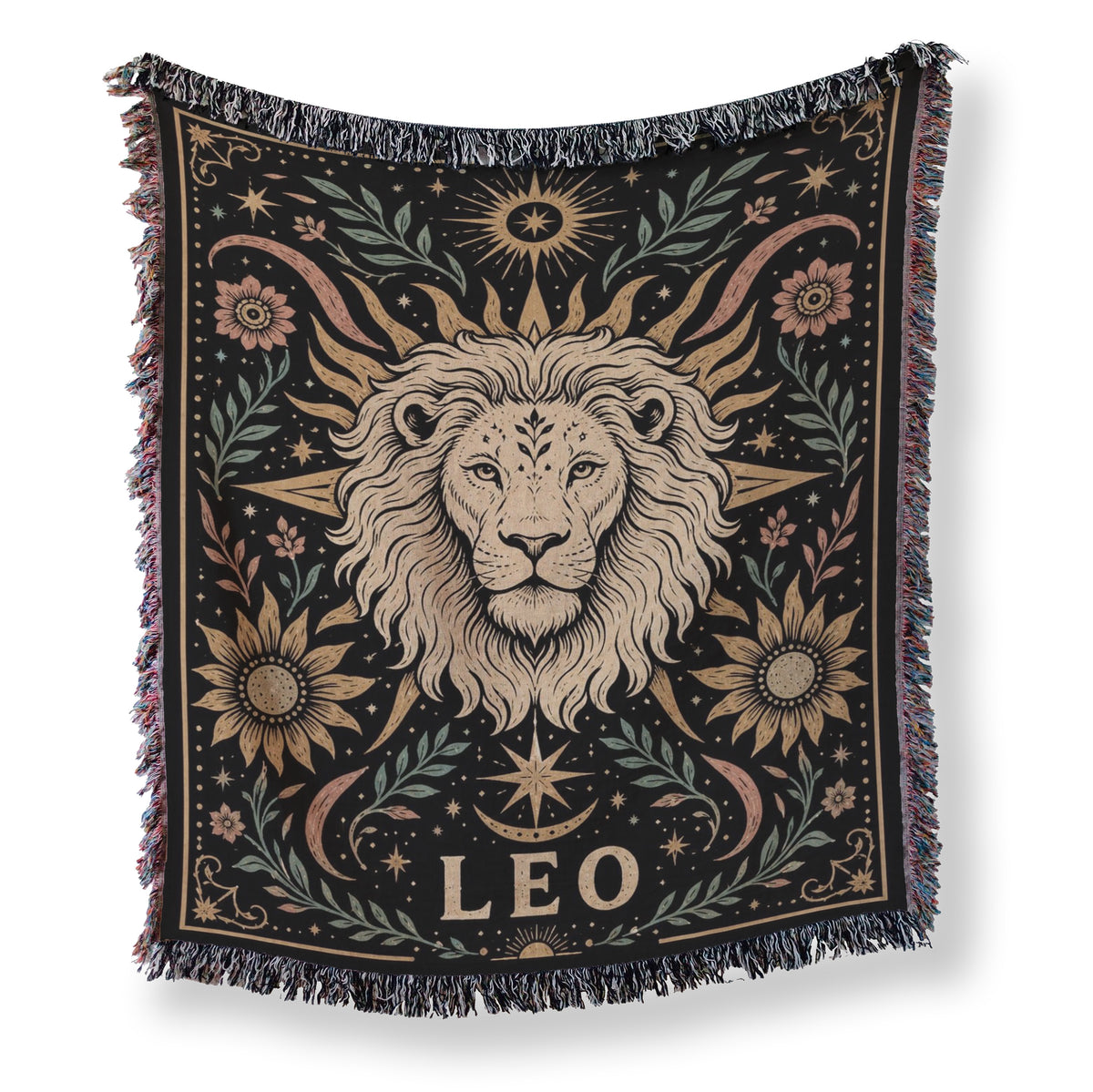 Leo Celestial Lion Zodiac Blanket Main image