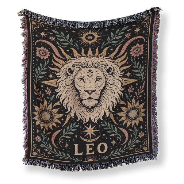 Leo Celestial Lion Zodiac Blanket