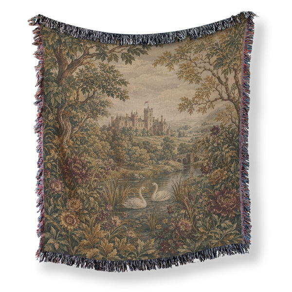 Swans of the Castle Lake Blanket