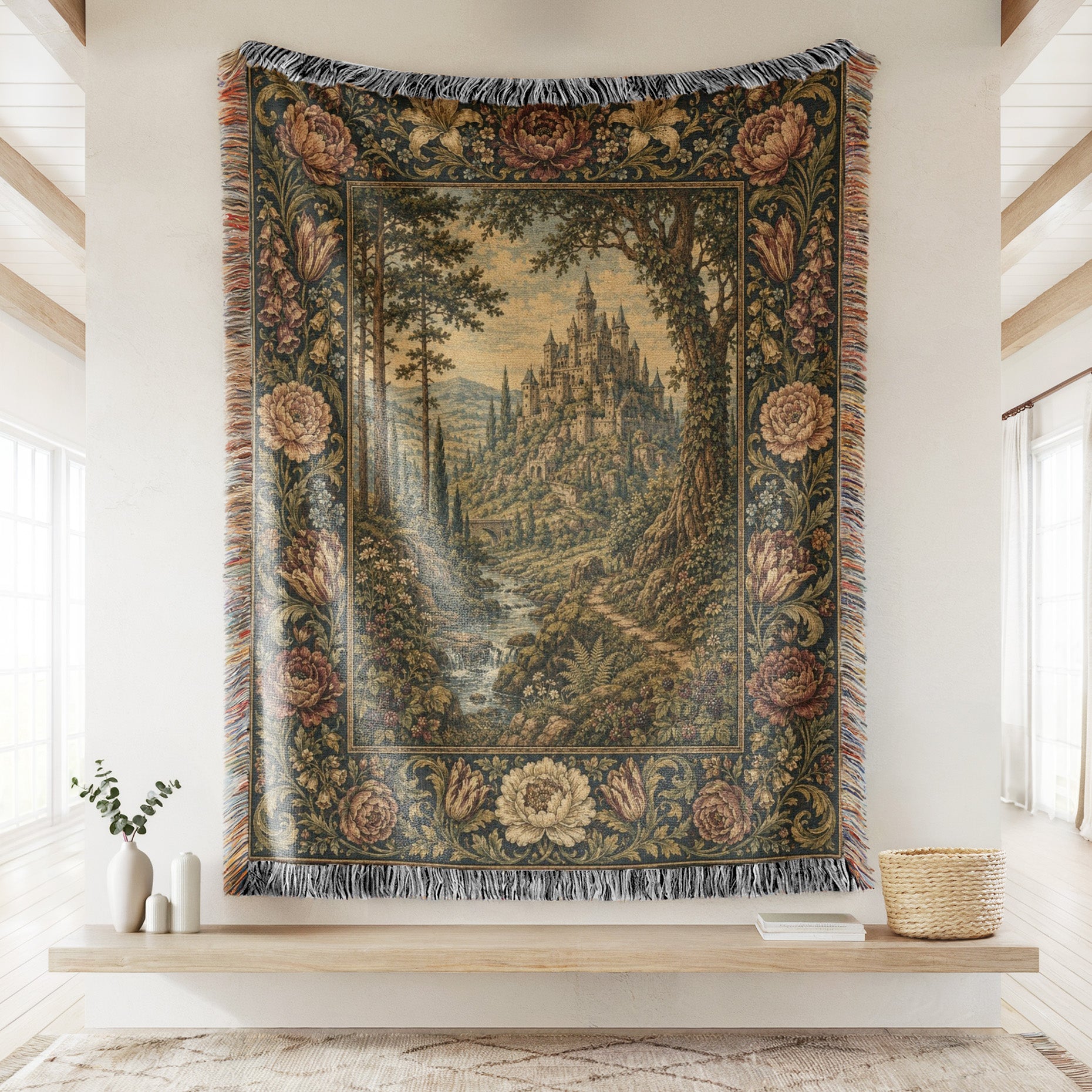 The Hidden Woodland Castle Blanket Secondary image