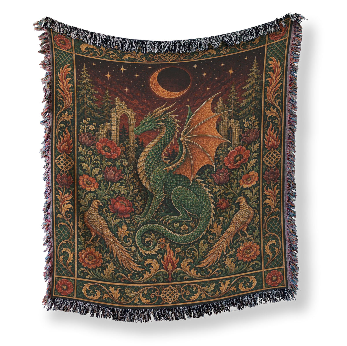 The Eclipse Dragon Garden Blanket Main image