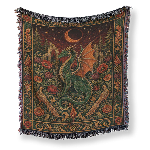 The Eclipse Dragon Garden Blanket