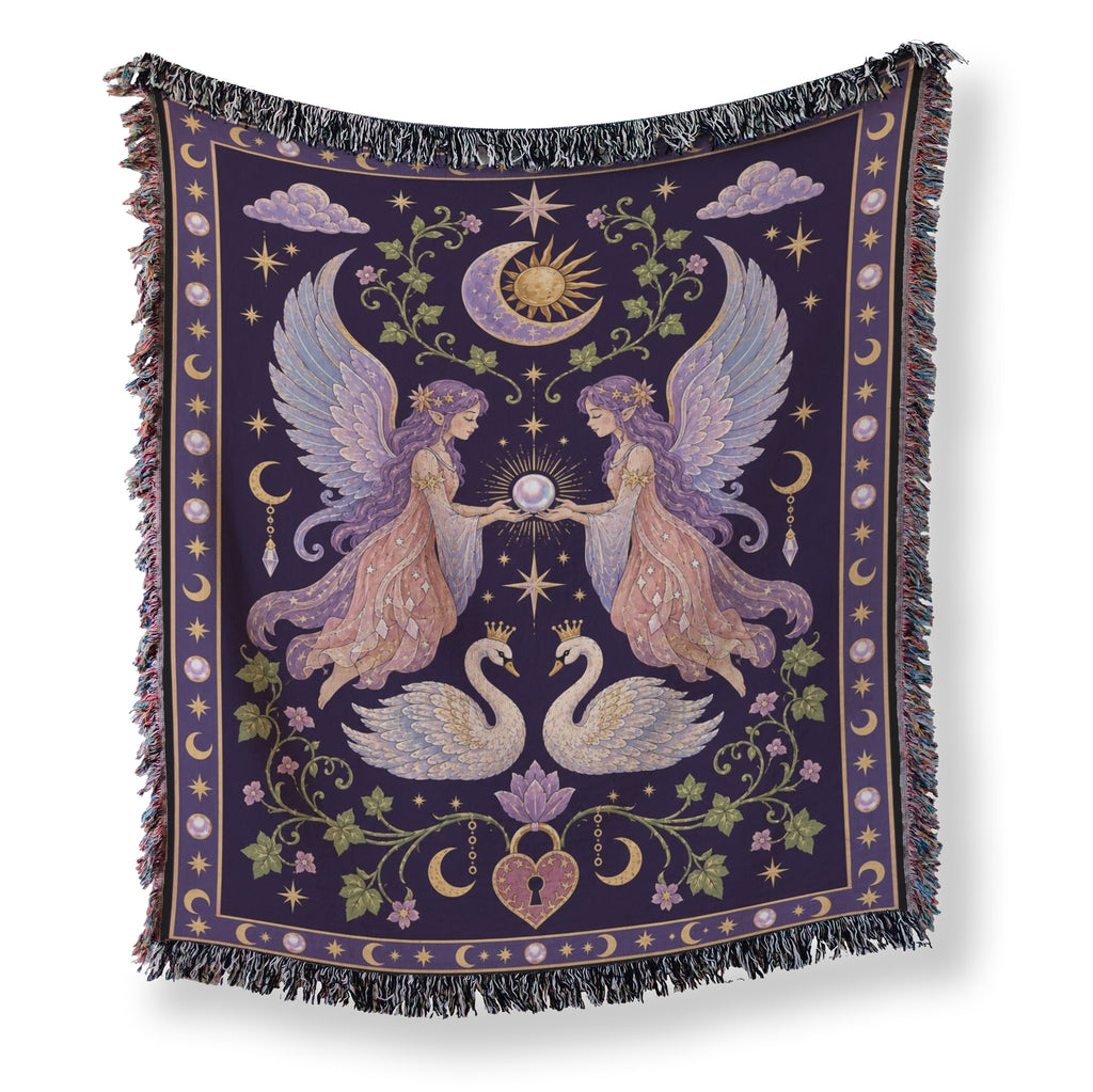 Celestial Swan Fairies Blanket