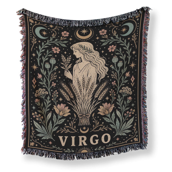 Virgo Harvest Maiden Zodiac Blanket