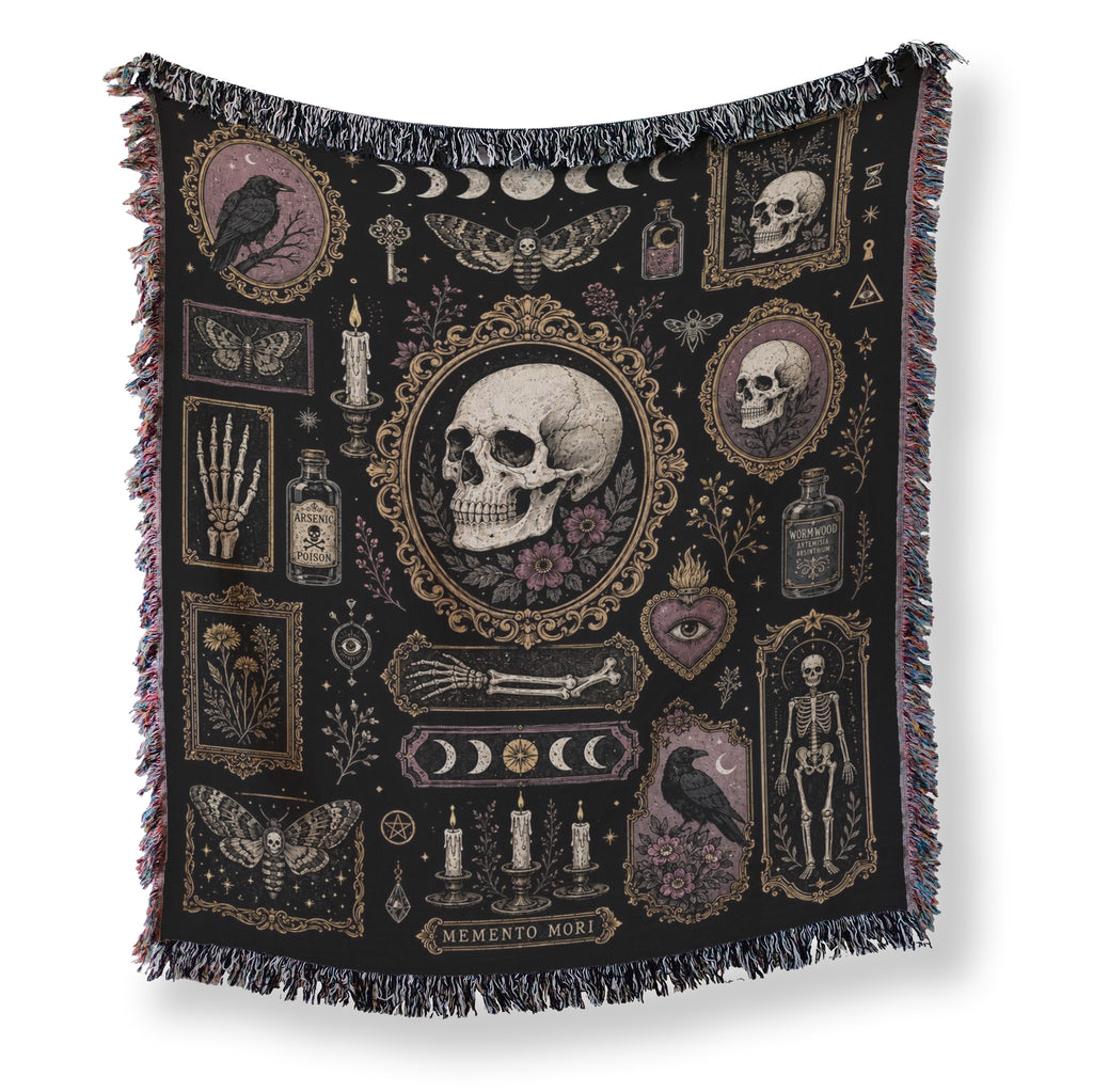 Memento Mori Curiosities Blanket