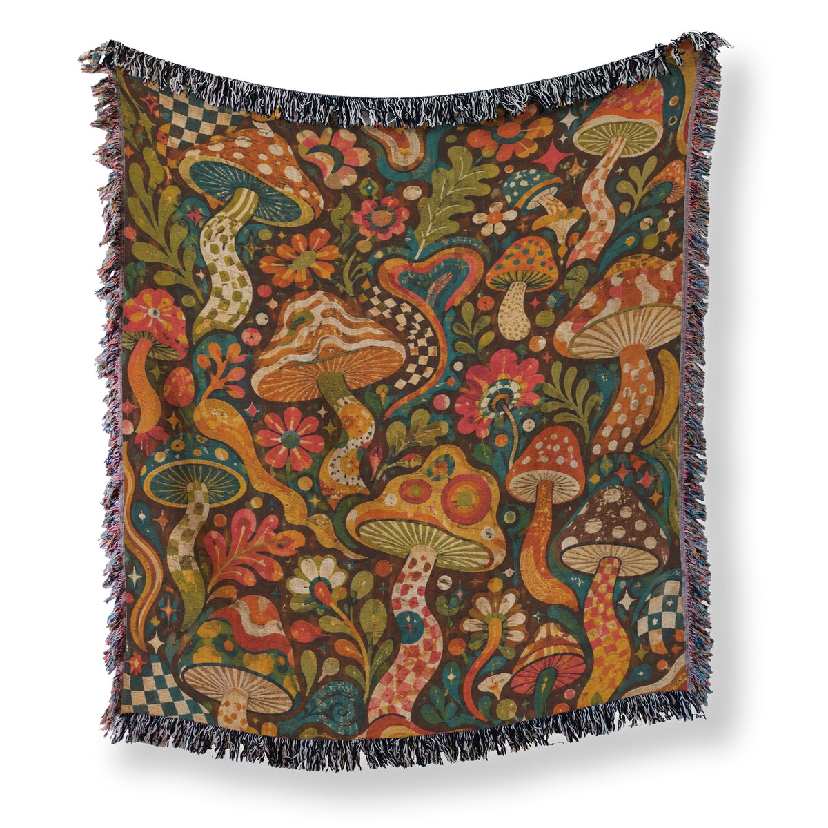 Groovy Mushroom Garden Blanket Main image
