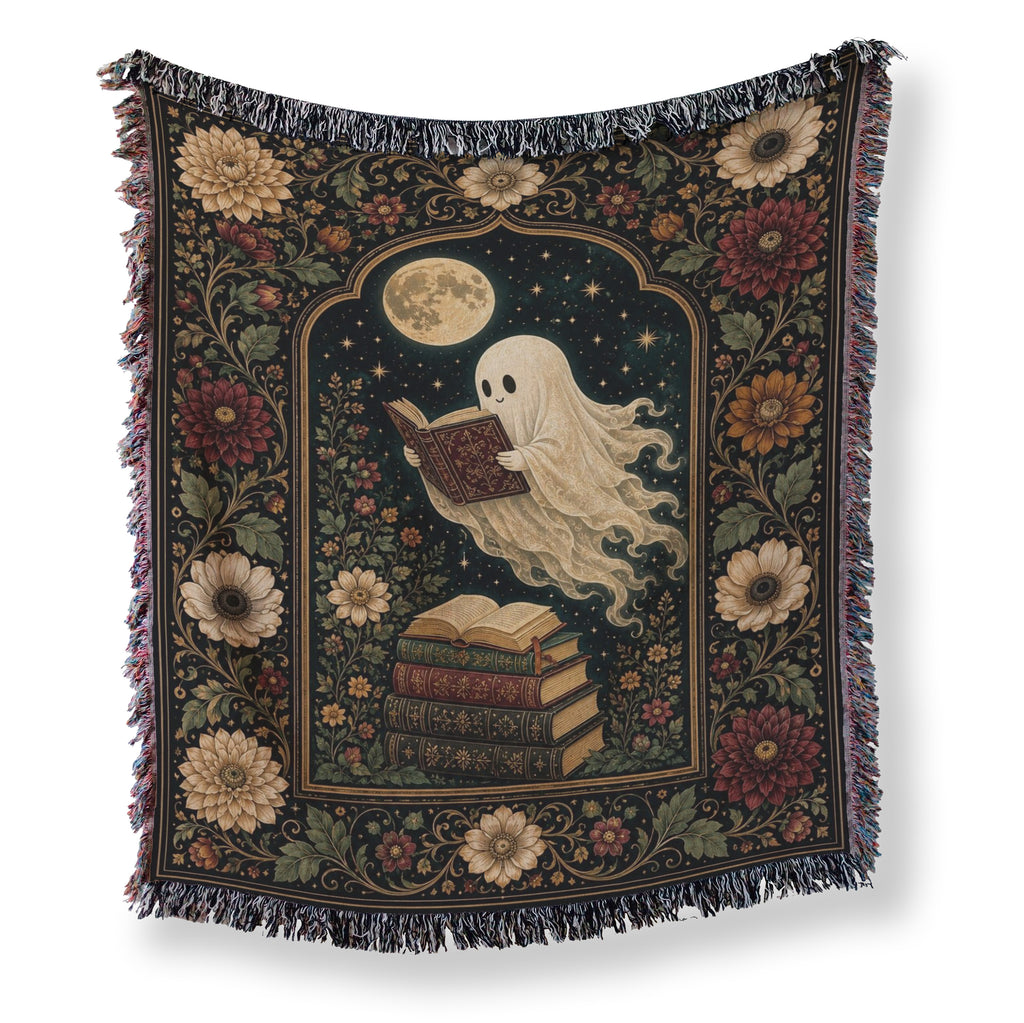 Autumn Moon Ghost Reader Blanket