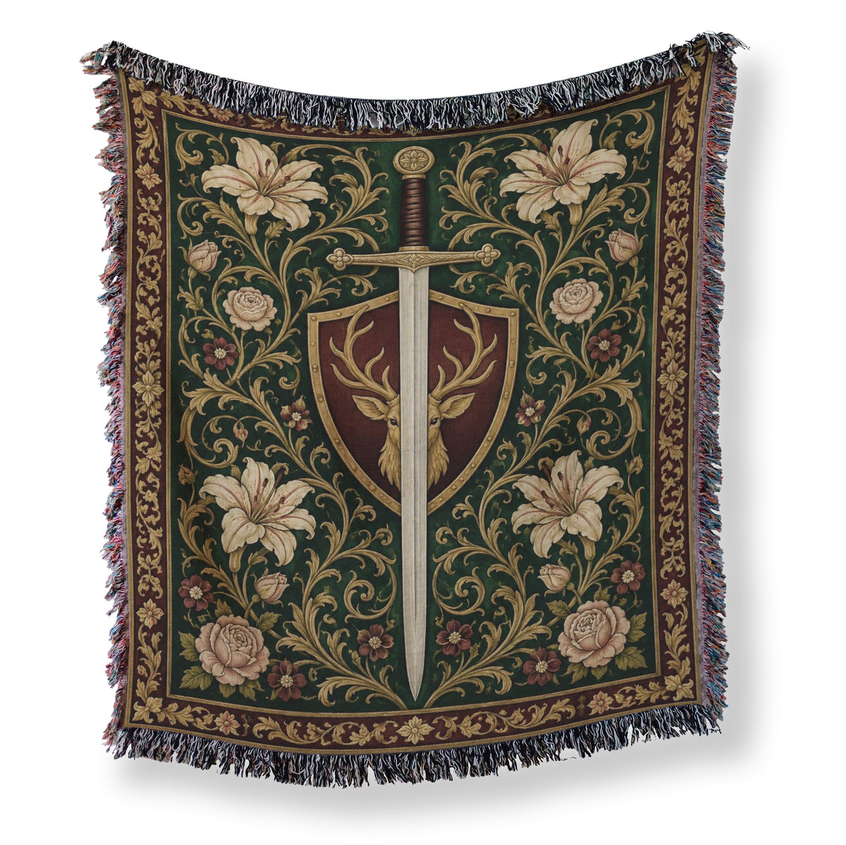 The Stag Shield & Sword Blanket Main image