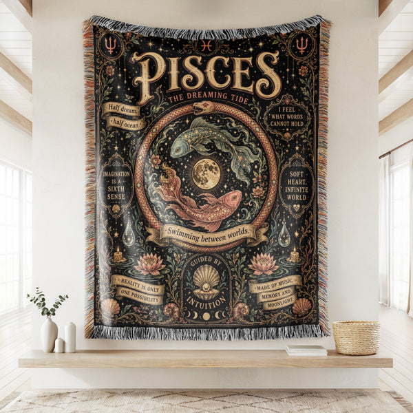 Pisces – The Dreaming Tide Zodiac Blanket