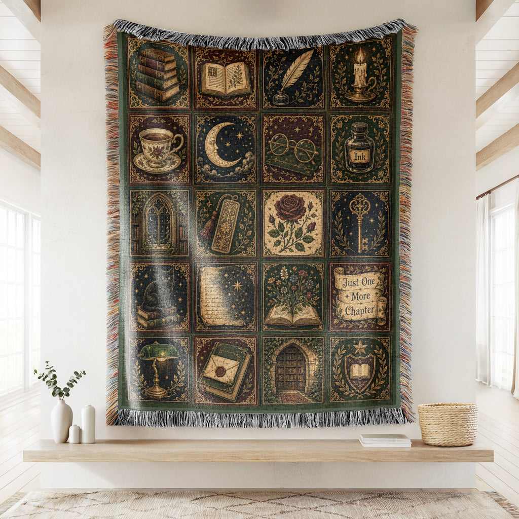The Bookworm's Cabinet Blanket