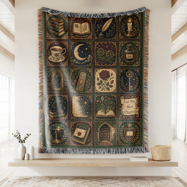 The Bookworm's Cabinet Blanket