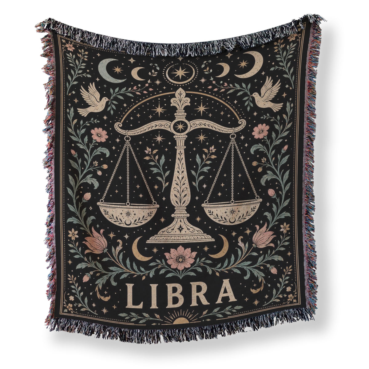Libra Celestial Scales Zodiac Blanket Main image
