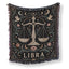 Libra Celestial Scales Zodiac Blanket