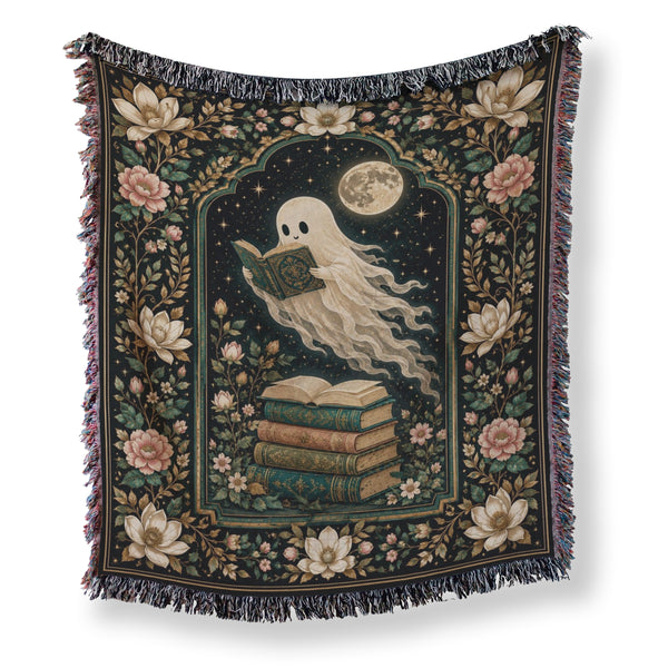 Moonlit Magnolia Ghost Reader Blanket