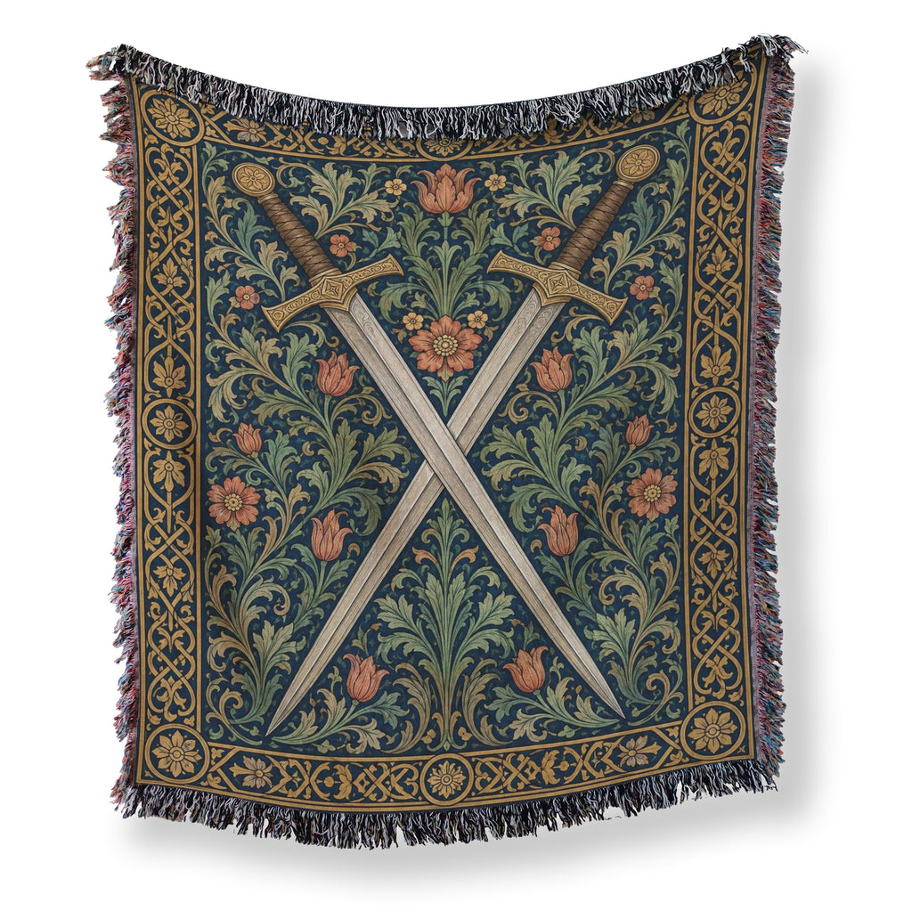 The Gilded Crossed Swords Blanket