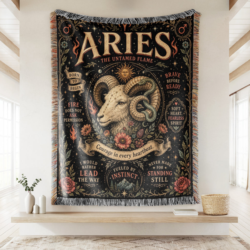 Aries – The Untamed Flame Zodiac Blanket