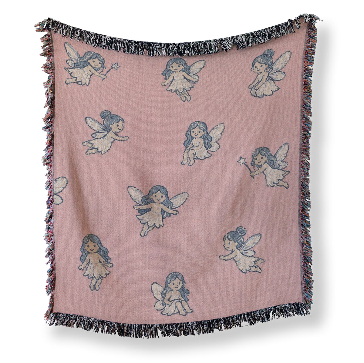 Pink Tiny Fairy Pattern Blanket