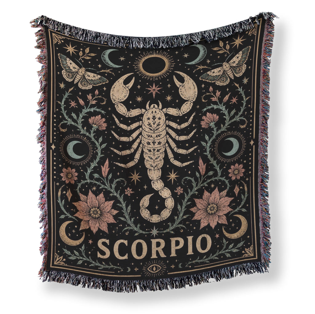 Scorpio Celestial Scorpion Zodiac Blanket