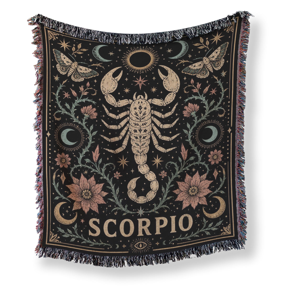 Scorpio Celestial Scorpion Zodiac Blanket