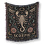Scorpio Celestial Scorpion Zodiac Blanket