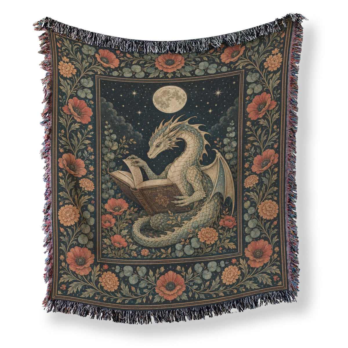 Poppy Moon Dragon Reader Blanket
