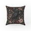 Raven Among Roses – Gothic Floral Pillow
