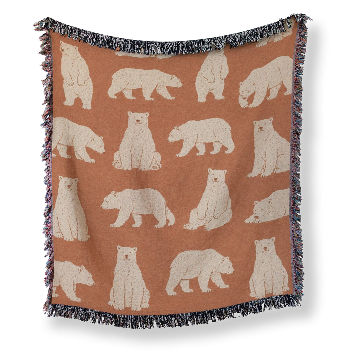 Burnt Orange Bear Blanket Main image