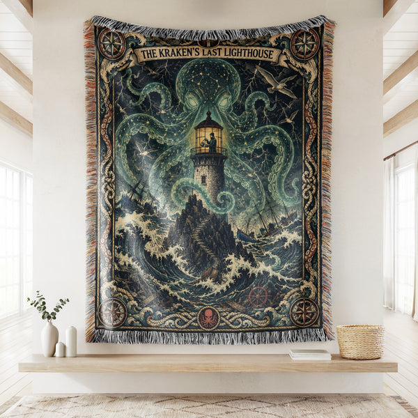 The Kraken's Last Lighthouse Blanket