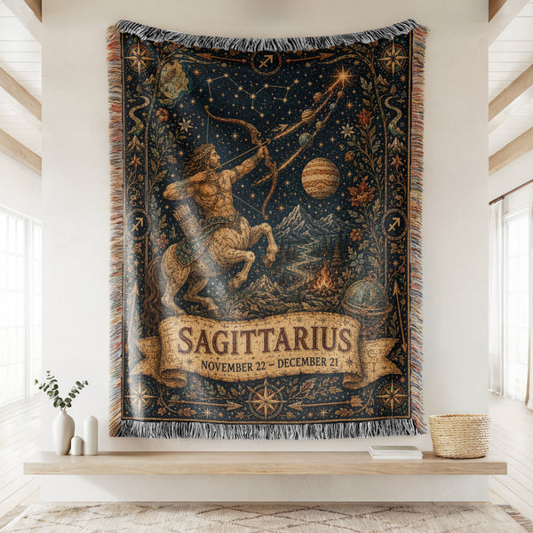 Sagittarius Starbound Centaur Archer Blanket