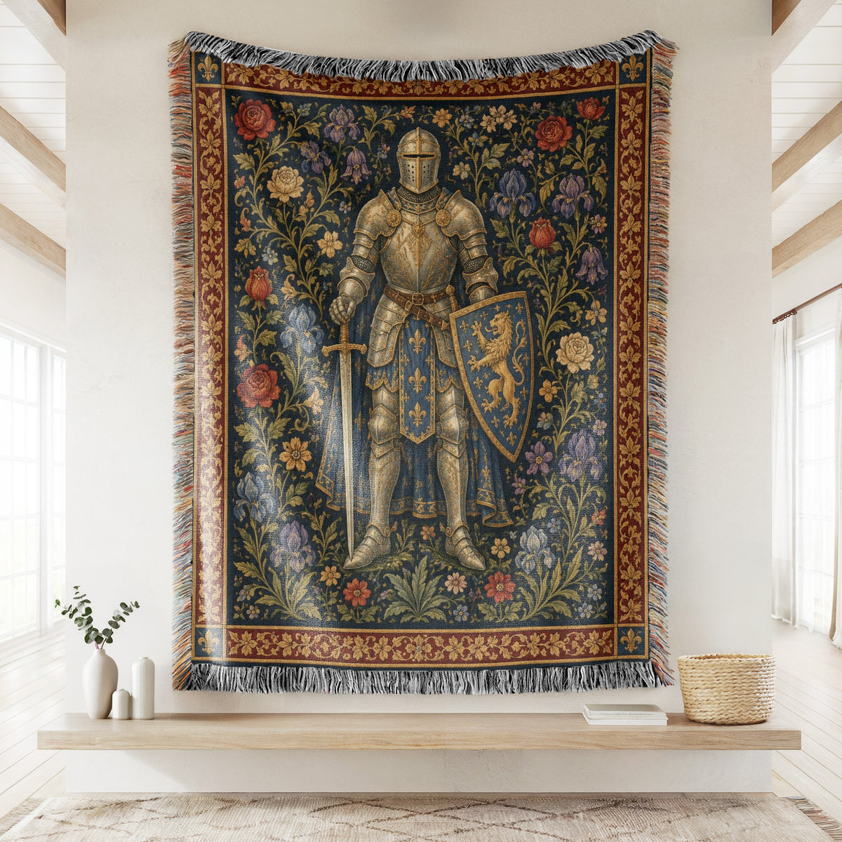 The Fleur-de-Lis Knight Blanket
