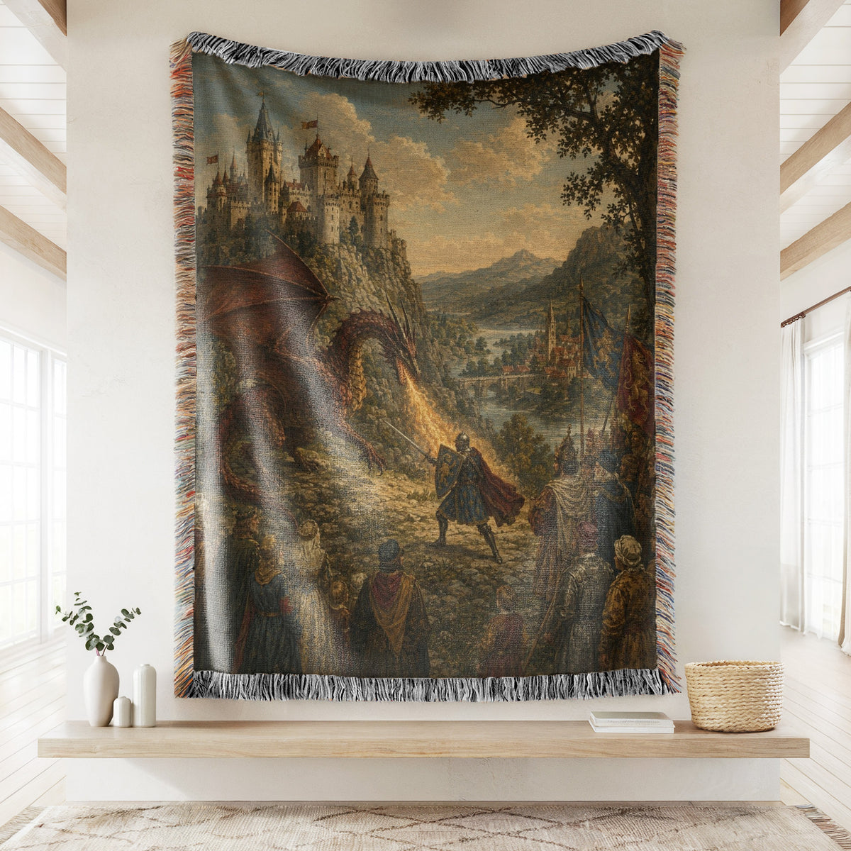 The Knight of the Ember Vale Blanket