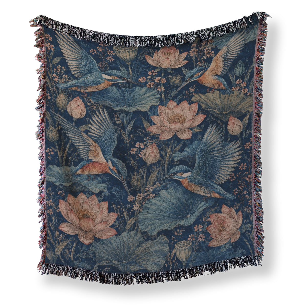 Kingfisher Lotus Blanket Main image
