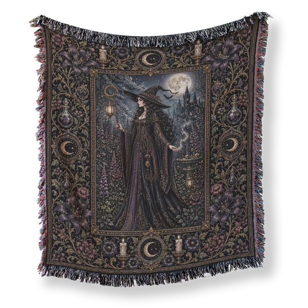 The Moonlit Witch Blanket