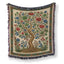 Verdant Bloom Tree Blanket