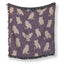 Plum Woodland Owl Blanket