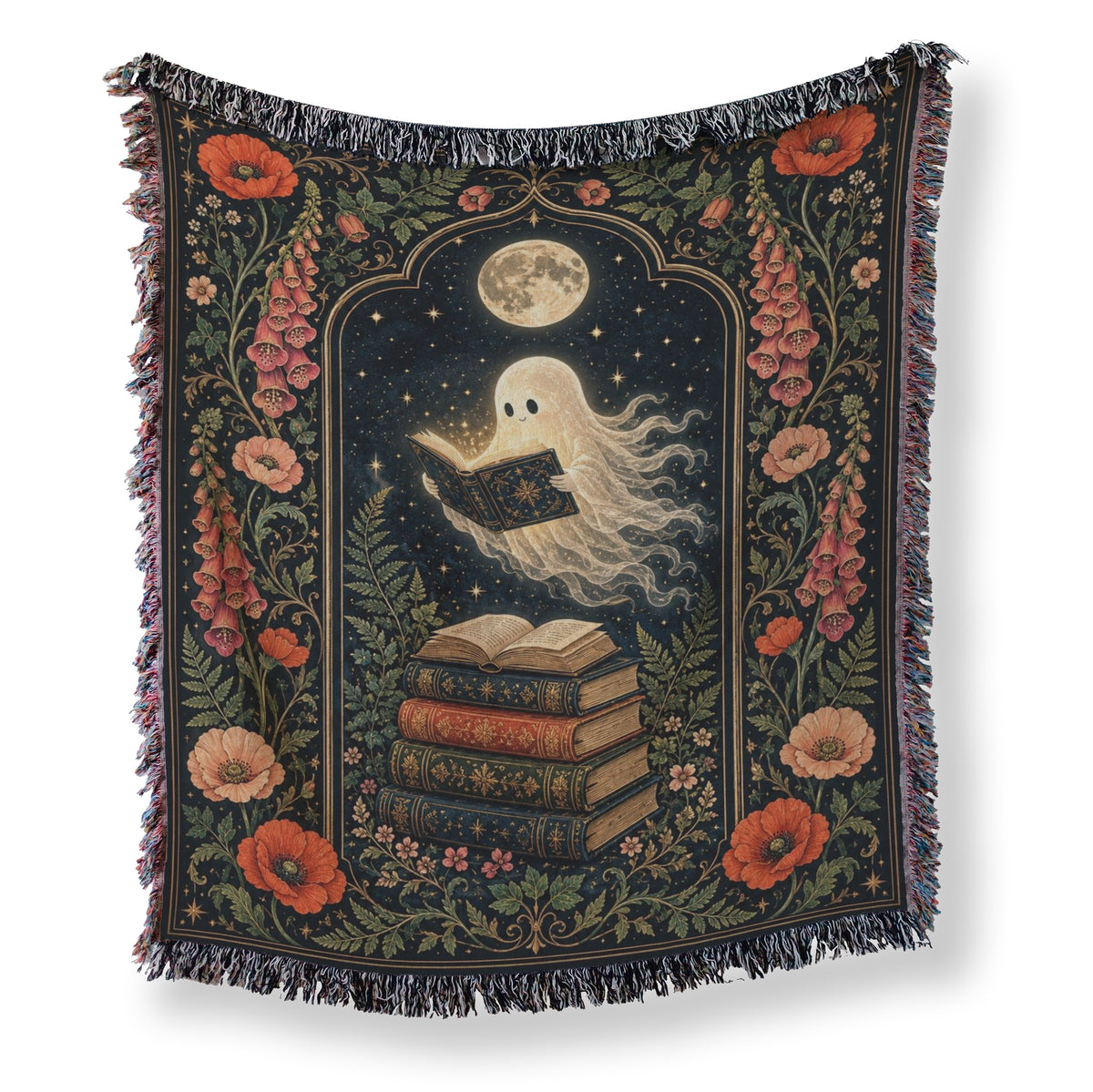 Foxglove Moon Ghost Reader Blanket Main image