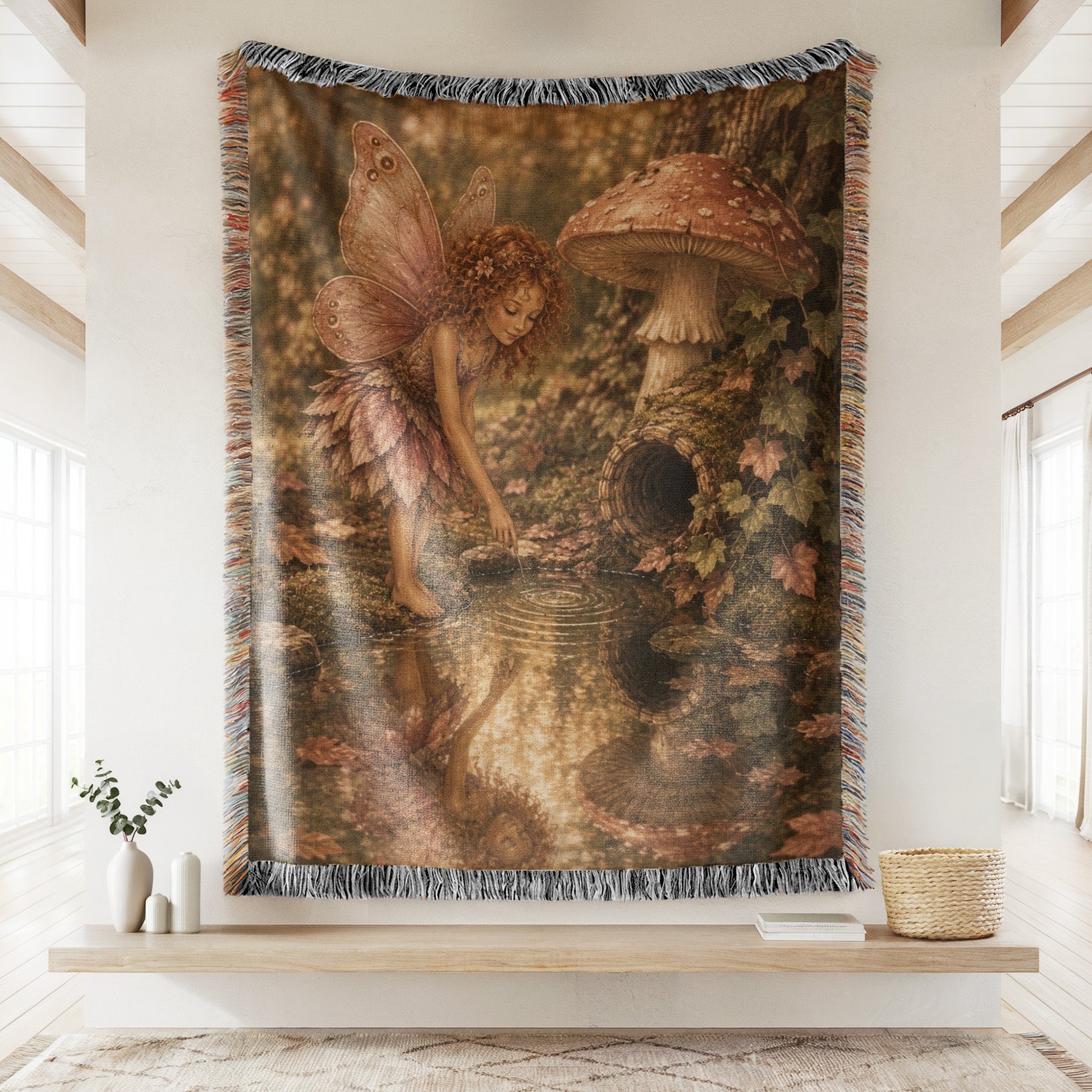 Woodland Mushroom Fairy Blanket Secondary image