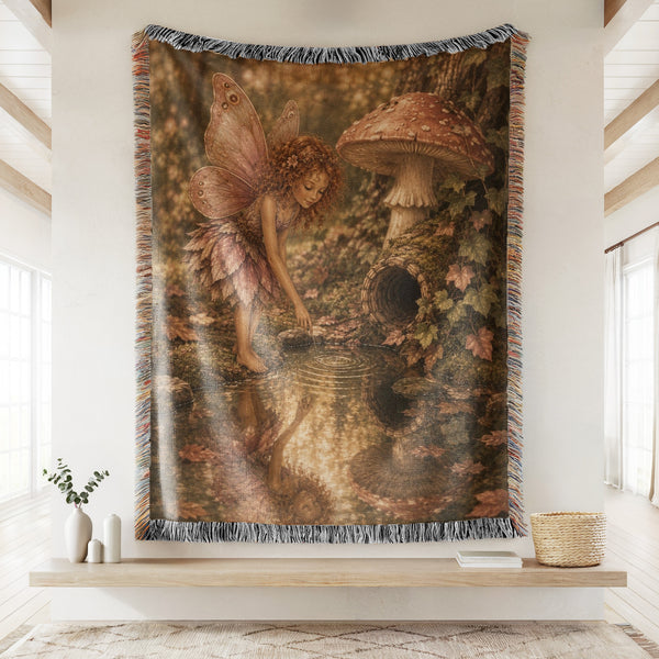 Woodland Mushroom Fairy Blanket