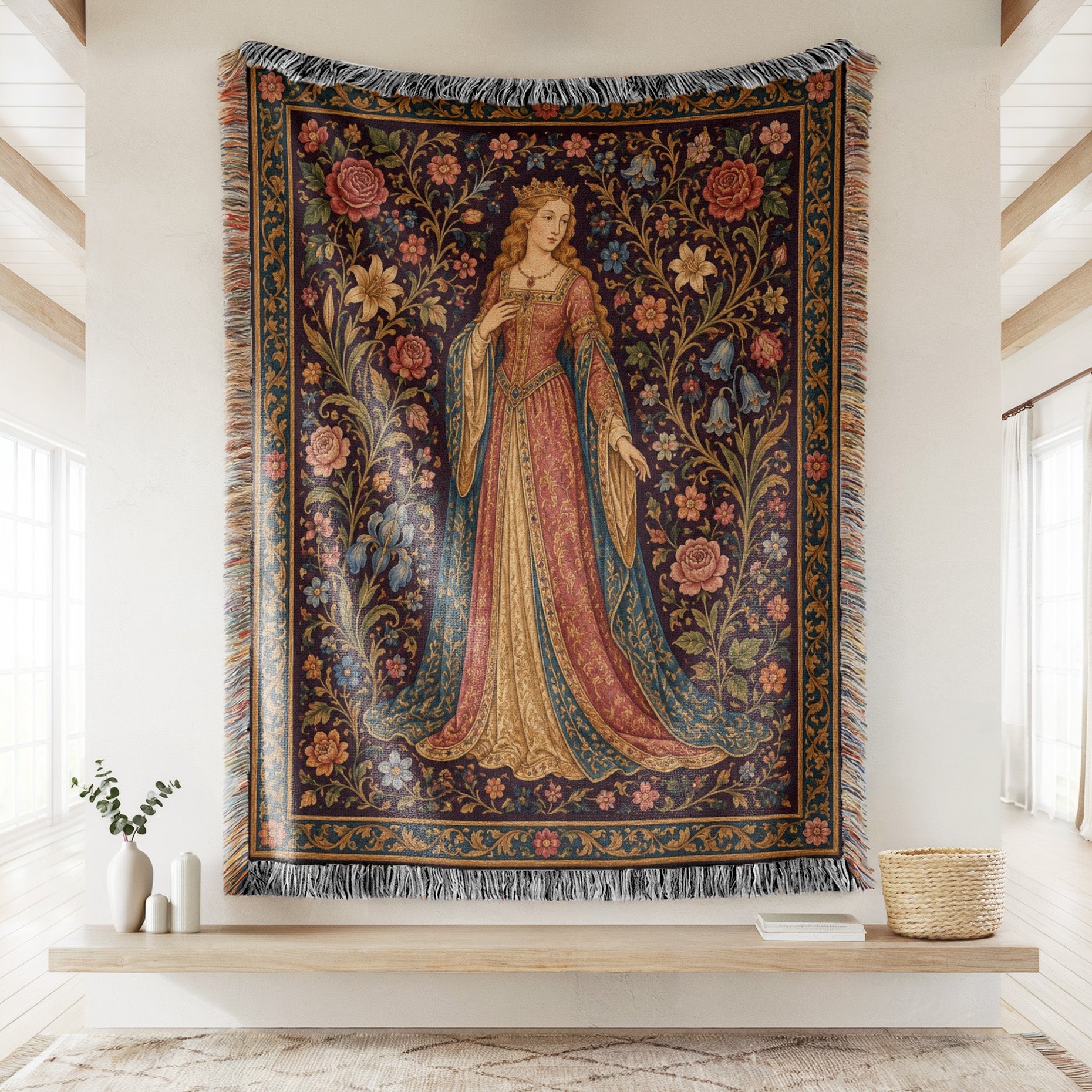 The Rose Court Princess Blanket Secondary image