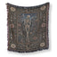 Skeleton in the Midnight Garden Blanket