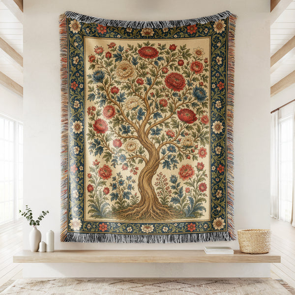 Gilded Blossom Tree Blanket
